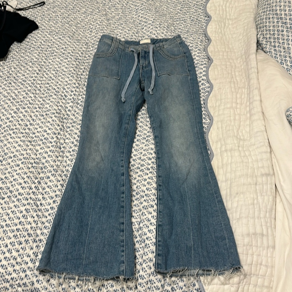 Mother Cropped Flare Jeans